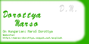 dorottya marso business card